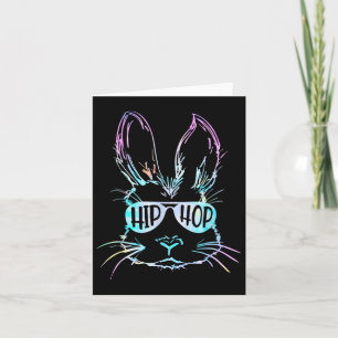 Hip Hop Bunny Boys Kids Toddler Easter Rabbit Yout Card