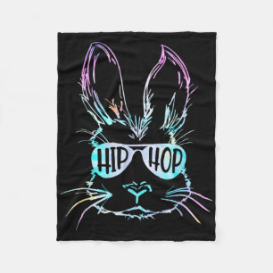 Hip Hop Bunny Boys Kids Toddler Easter Rabbit Yout Fleece Blanket