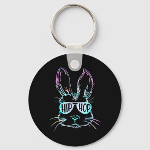 Hip Hop Bunny Boys Kids Toddler Easter Rabbit Yout Key Ring