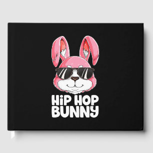 Hip Hop Bunny Easter Boys Girls Kids Men Rabbit Guest Book