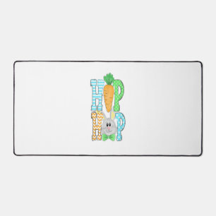 Hip Hop Bunny Easter Bunny Classic Rabbit Lover Desk Mat