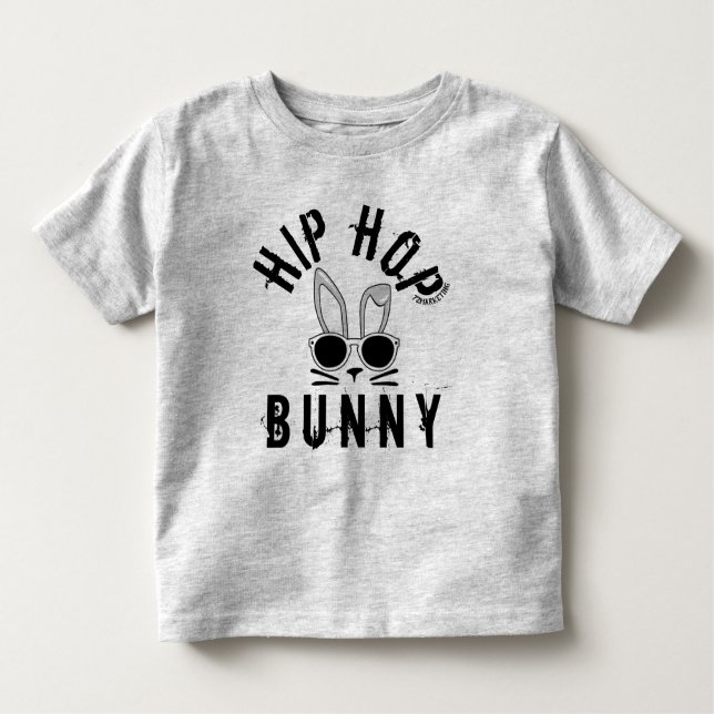 hip hop bunny spring easter boys toddler top shirt (Front)