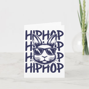 Hip Hop Bunny Sungles Easter For Kids Boys Men  Card