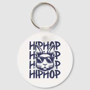 Hip Hop Bunny Sungles Easter For Kids Boys Men Key Ring