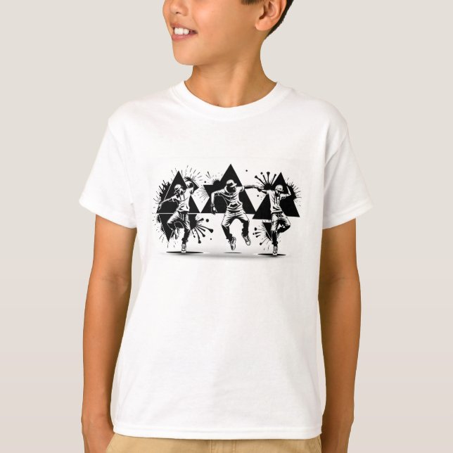 Hip-Hop BW T-Shirt (Front)