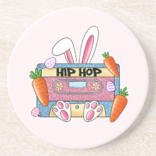 Hip Hop Cassette Tape Bunny Coaster