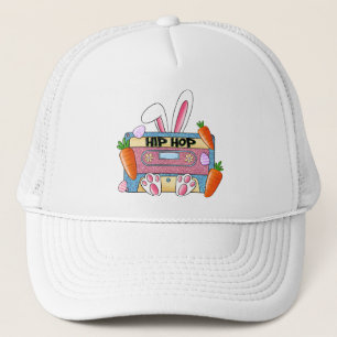 Hip Hop Cassette Tape Bunny Trucker Hat