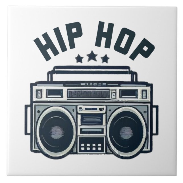 Hip hop ceramic tile (Front)