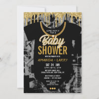 Hip Hop Chain Baby Shower Invitation