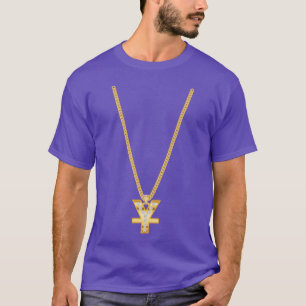 Hip Hop Chain with Yuan retro T-Shirt