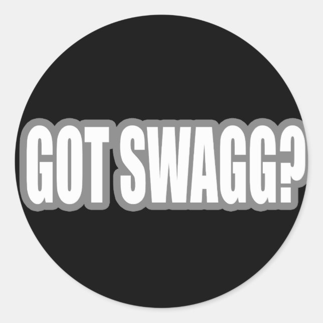 HIP HOP CLASSIC ROUND STICKER (Front)