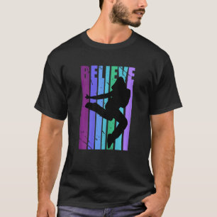 Hip Hop Dance Believe Womens Girls Vintage Distres T-Shirt