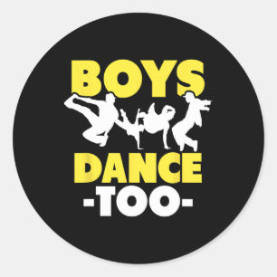 Hip Hop Dance Breakdance Dancing Boys Dance Too Hi Classic Round Sticker