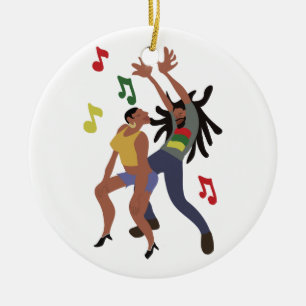 Hip Hop Dance Ceramic Ornament