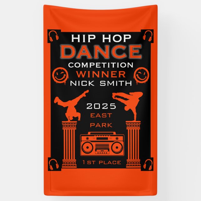 Hip Hop Dance Competition Banner (Vertical)