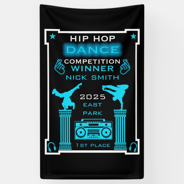 Hip Hop Dance Competition Banner (Vertical)