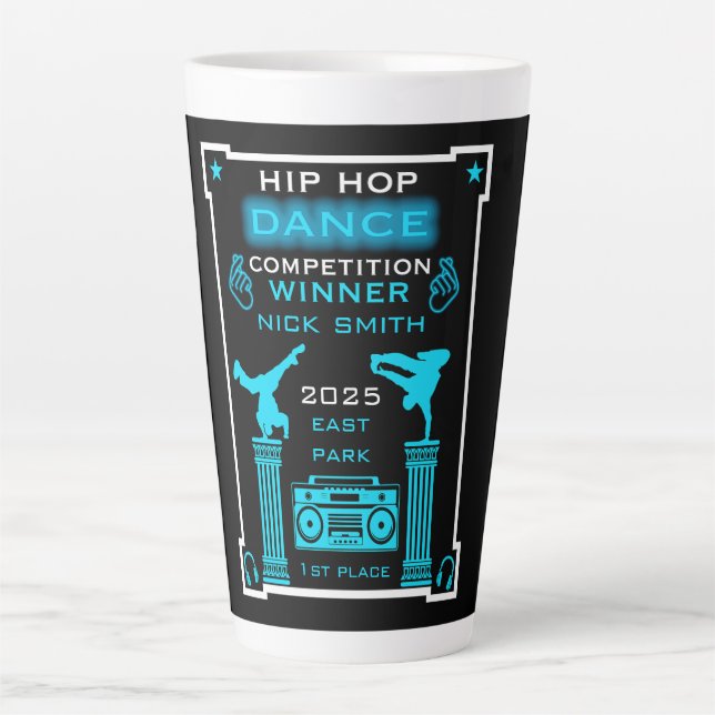 Hip Hop Dance Competition Latte Mug (Front)