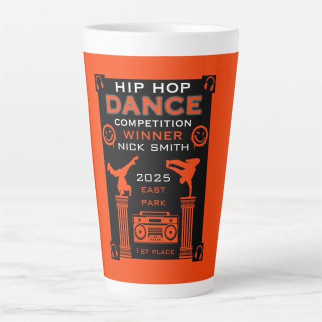 Hip Hop Dance Competition Latte Mug (Front)