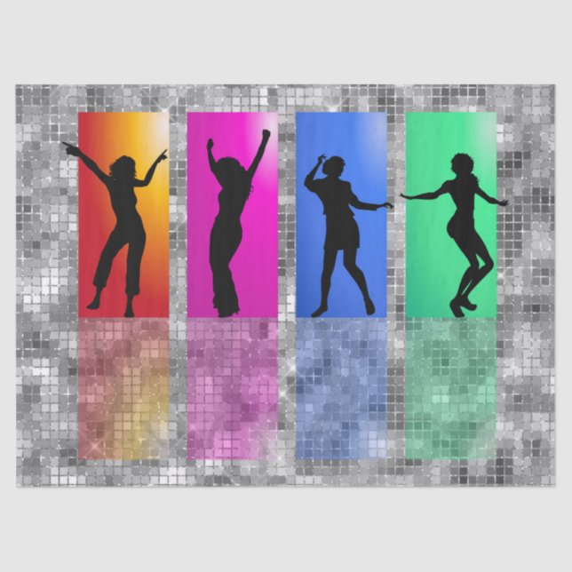 Hip Hop Dance Disco Ball Tissue Paper (Front)