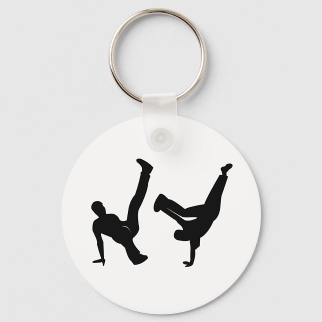 hip hop dancer key ring (Front)
