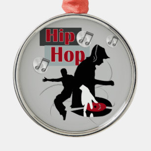 Hip Hop Dancing With DJ Ornament