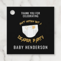 Hip Hop Diaper Party Thank You