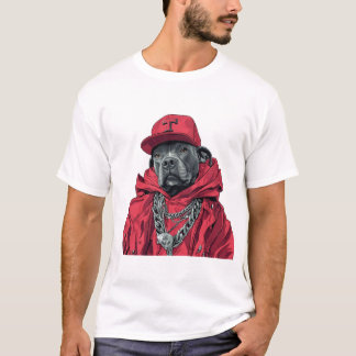 Hip Hop Dog Graphic T-Shirt – Streetwear Tee