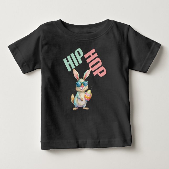 Hip Hop Easter Bunny  Baby T-Shirt (Front)