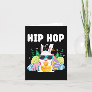 Hip Hop Easter Bunny Happy Easter Day Women Card