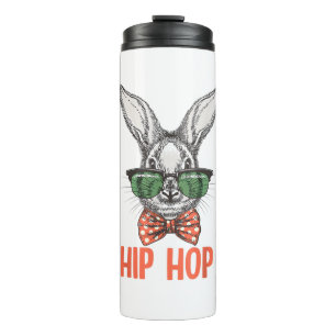 Hip Hop Easter Bunny Nerd Hipster Rabbit  Thermal Tumbler