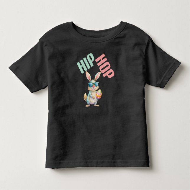 Hip Hop Easter Bunny  Toddler T-Shirt (Front)
