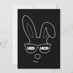 Hip Hop Easter Bunny With Sunglasses Funny Easter Holiday Card
