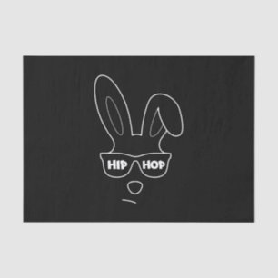 Hip Hop Easter Bunny With Sunglasses Funny Easter Tissue Paper