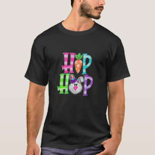 Hip Hop Easter Women Girls Leopard Print Plaid Bun T-Shirt