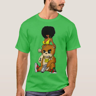 Hip Hop eddy Bear Gangster Rap Hustle Hard Get Mon T-Shirt