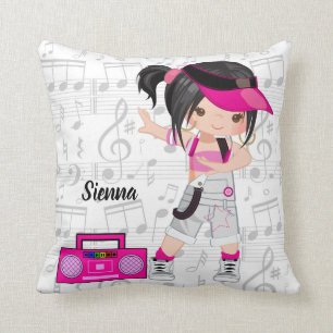 Hip hop girl cushion