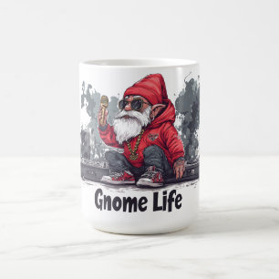 Hip Hop Gnome Illustration - Gnome Life Coffee Mug