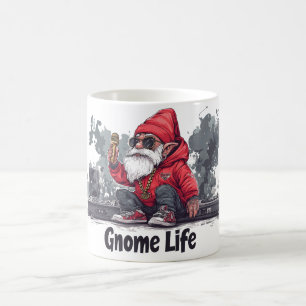 Hip Hop Gnome Illustration - Gnome Life Coffee Mug