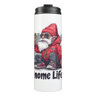 Hip Hop Gnome Illustration - Gnome Life Thermal Tumbler
