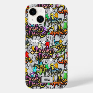 Hip Hop Graffiti custom monogram Case-Mate iPhone 14 Case