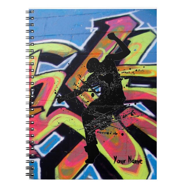 Hip Hop Graffiti Dancer Personalised Notebook (Front)