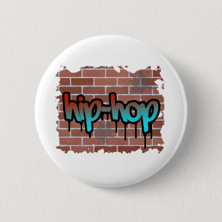 hip hop graffiti  design 6 cm round badge