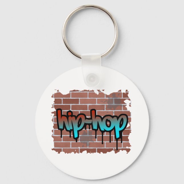 hip hop graffiti  design key ring (Front)