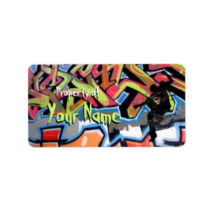Hip Hop Graffiti Personalised Property Of Label