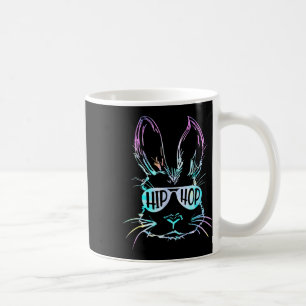 Hip Hop Happy Easter Bunny Face With Sungles Men B Coffee Mug