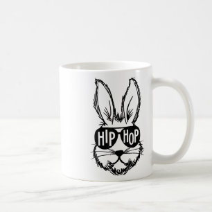 Hip Hop Happy Easter Bunny Face With Sungles Men B Coffee Mug
