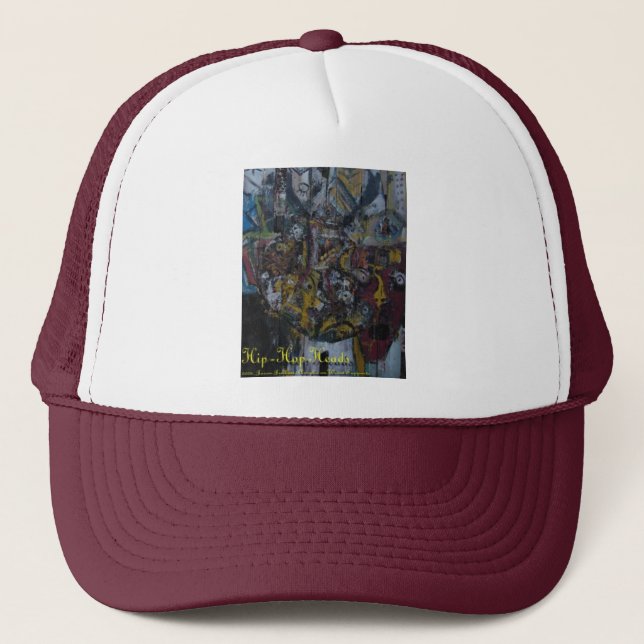 hip hop heads trucker hat (Front)