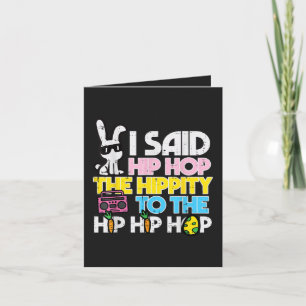 Hip Hop Hippity Easter Bunny Holiday Card