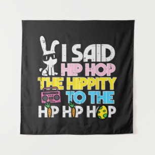Hip Hop Hippity Easter Bunny Tapestry