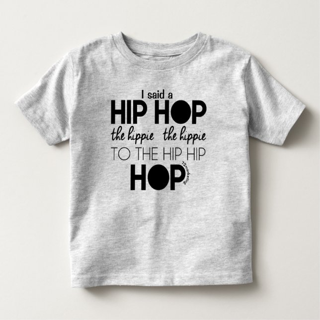 hip hop hippity easter spring toddler shirt boys (Front)